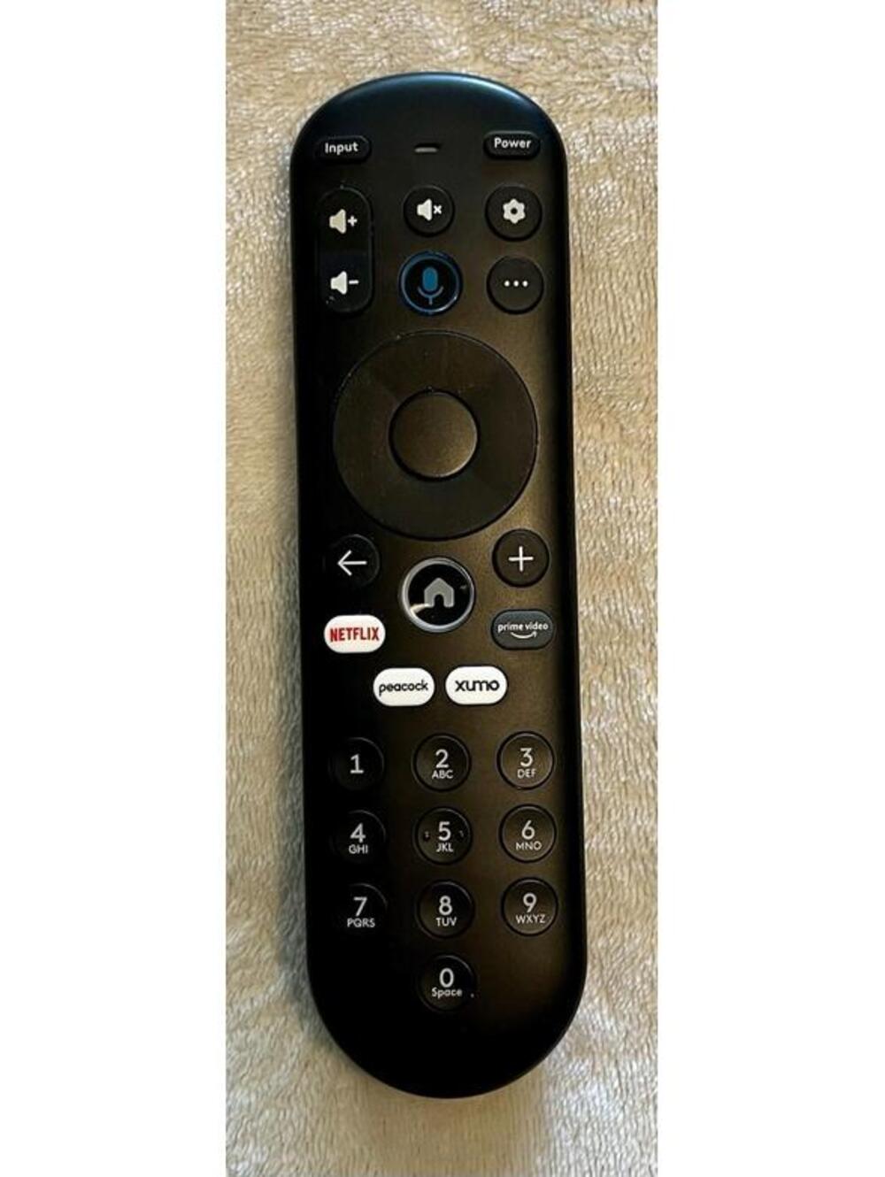 XUMO Black Wireless Stream Box Voice Remote Control